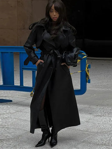 Leather Trench Coat