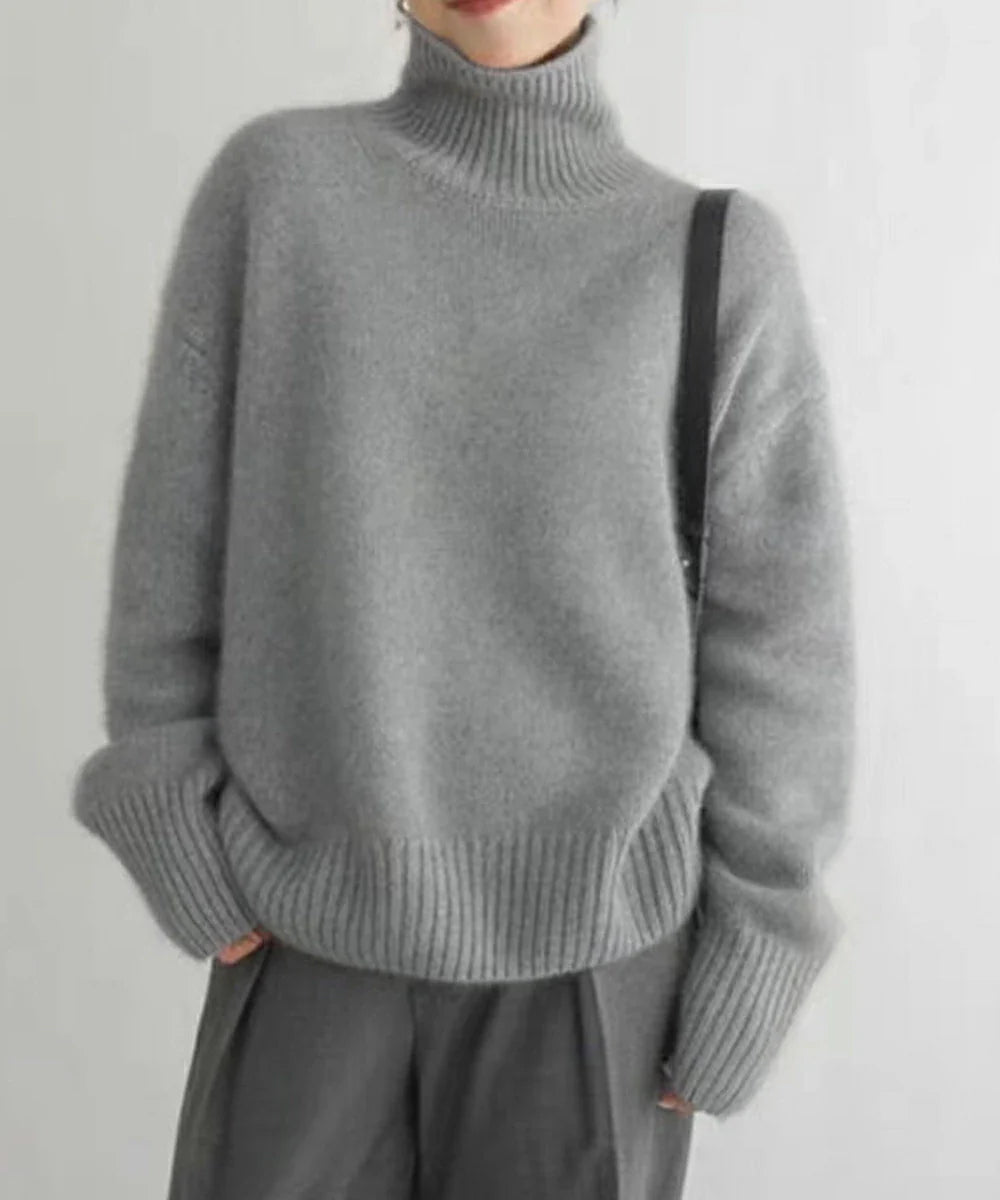 Turtleneck Loose Cashmere Sweater