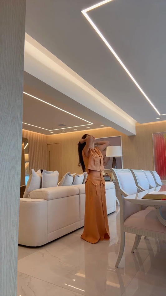 Button  Down Two Piece Set