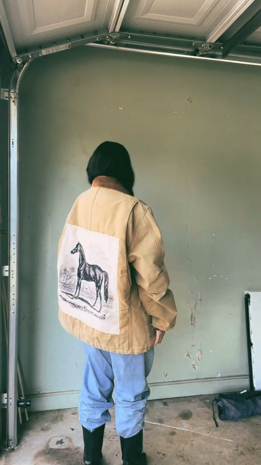 Horse print jacket
