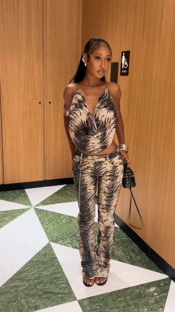 Printed two-piece set