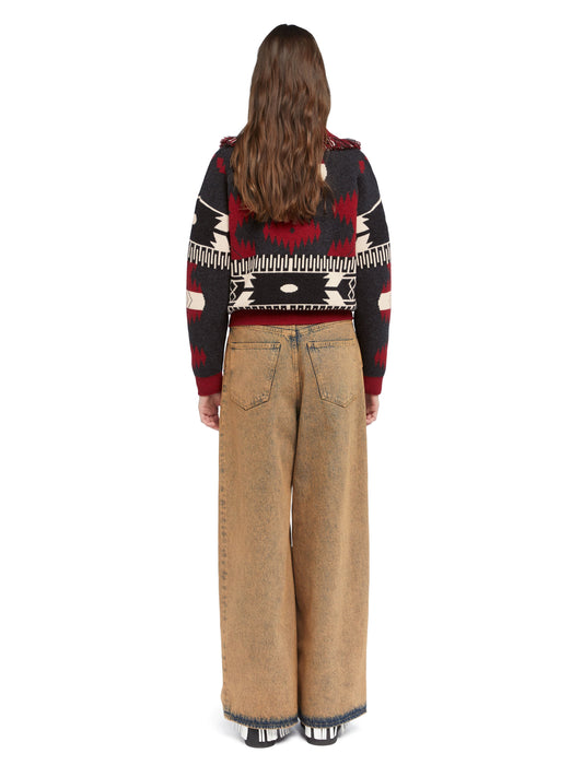 Fringed cardigan