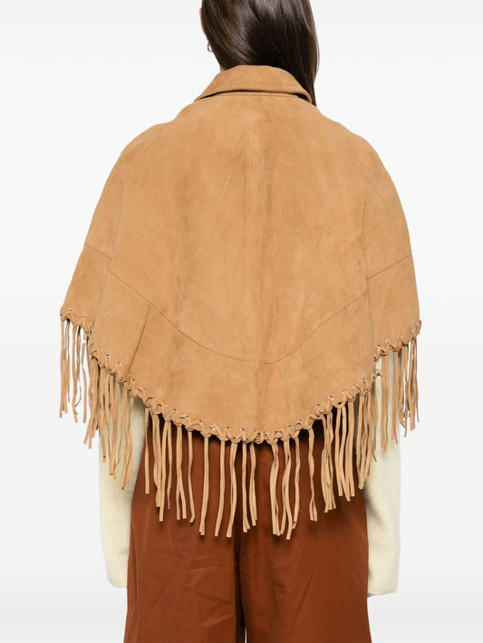 Chic fringed cape
