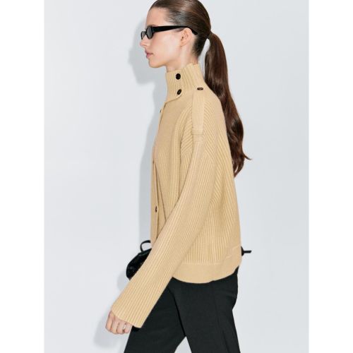 Turtleneck Knitted Cardigan Coat