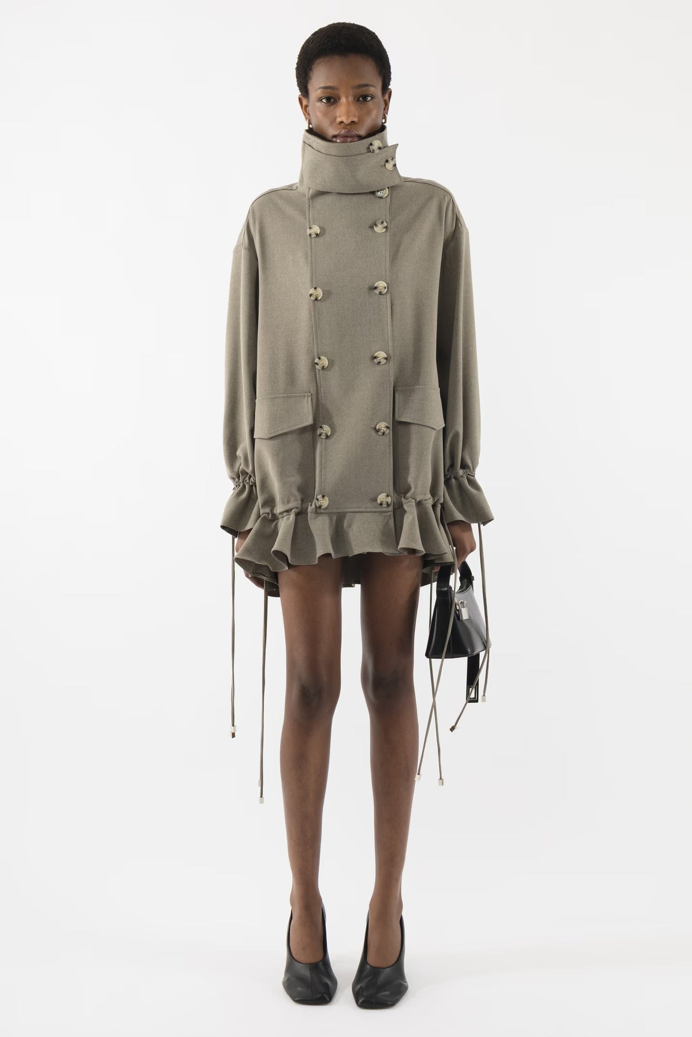 Ruffled Jacket Dress