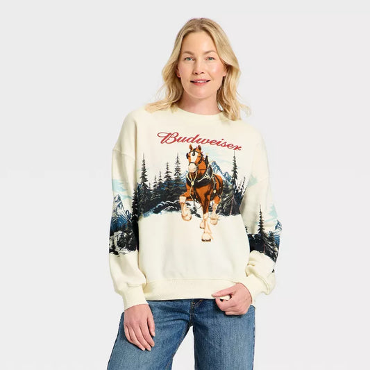 Budweiser Horse Graphic Sweatshirt