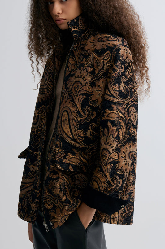 Paisley-print Jacquard Jacket