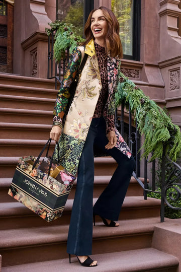 Limited edition jacquard coat embellished sweater