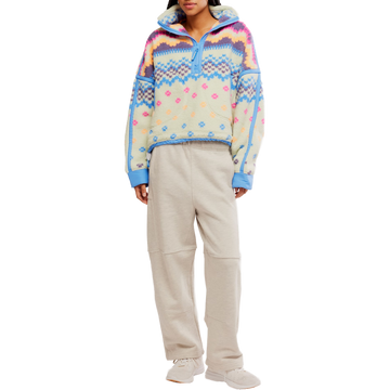 Printed 1/2 Zip fleece