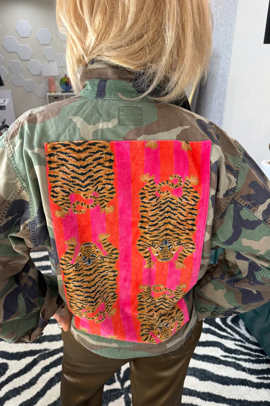 Vintage Authentic Tiger Patched Jacket