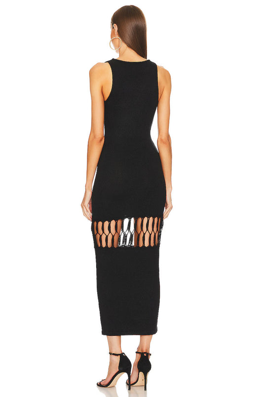 Geometric Cutout Detail Dress