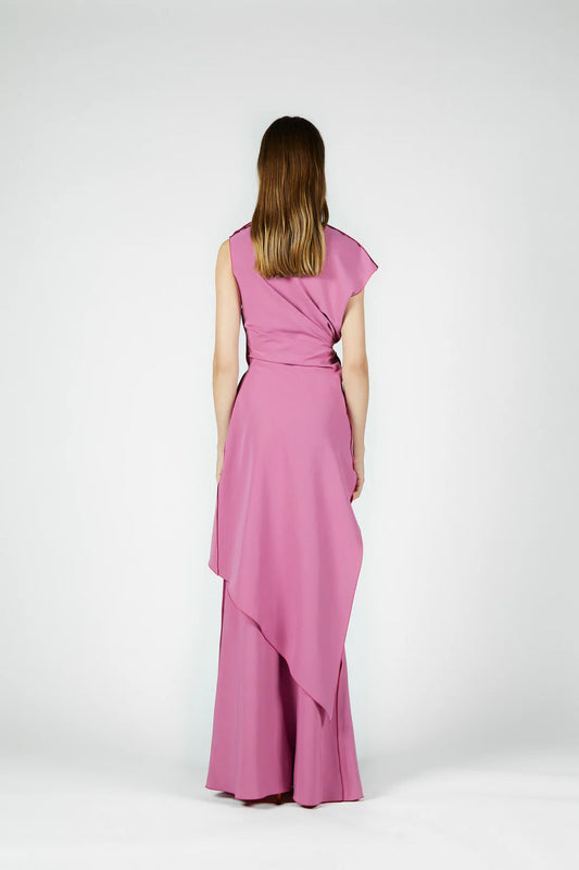 Chic asymmetrical maxi dress