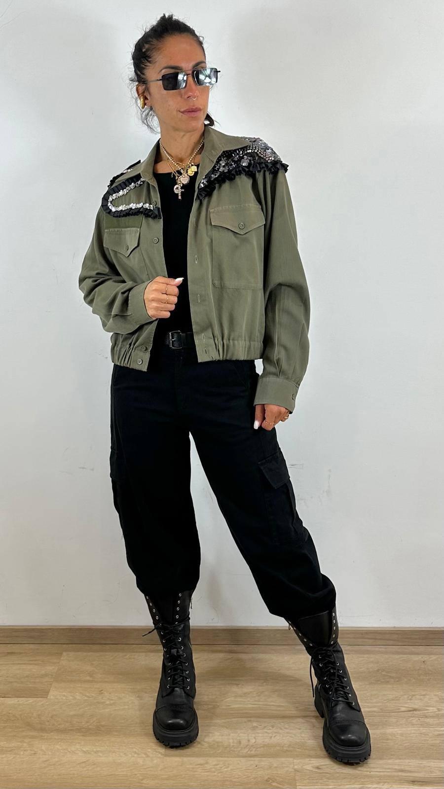 Camicia Vintage Applicazioni Jacket