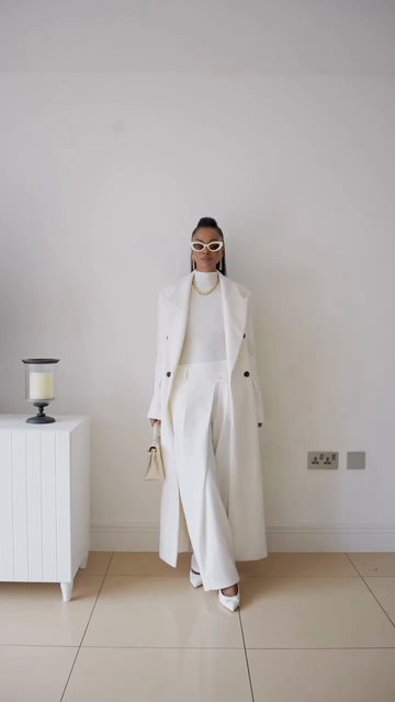 White Tailored Set（Coat+Pants）