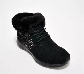 Waterproof suede boots