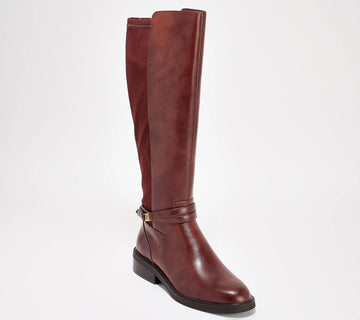 Wide Calf Leather or Suede Tall Boot