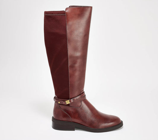 Wide Calf Leather or Suede Tall Boot