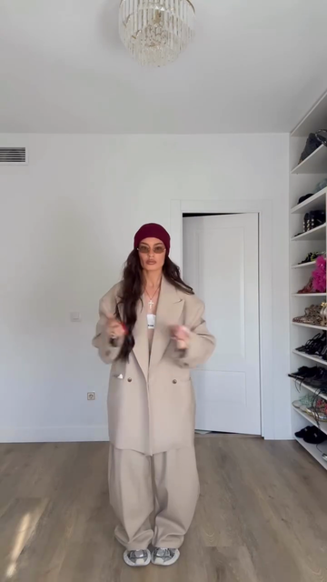 Oversized Double-Breasted Wide-Leg Set