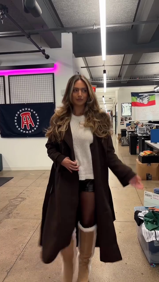 High-top faux fur boots