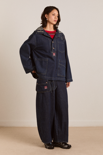 Dark Indigo Denim Utility Co-ord Set